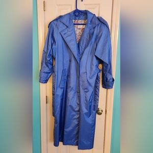 J Gallery Double breasted button front Rain coat